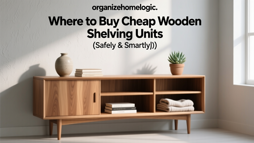 Where to Buy Cheap Wooden Shelving Units (Safely & Smartly)