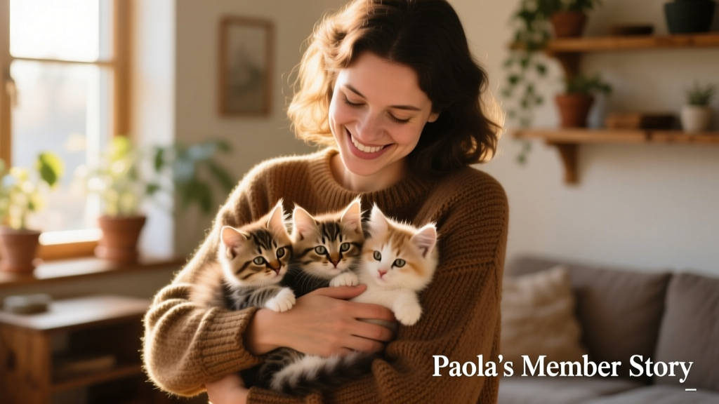 Caring for new fluffy friends: Paola's member story