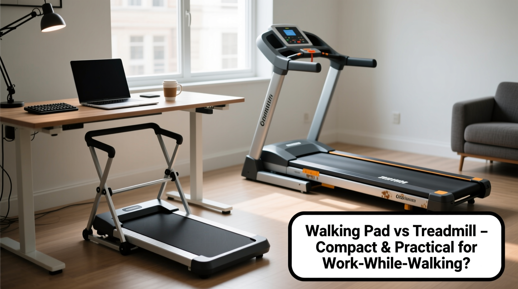 walking pad vs treadmill is the compact size practical for working while walking