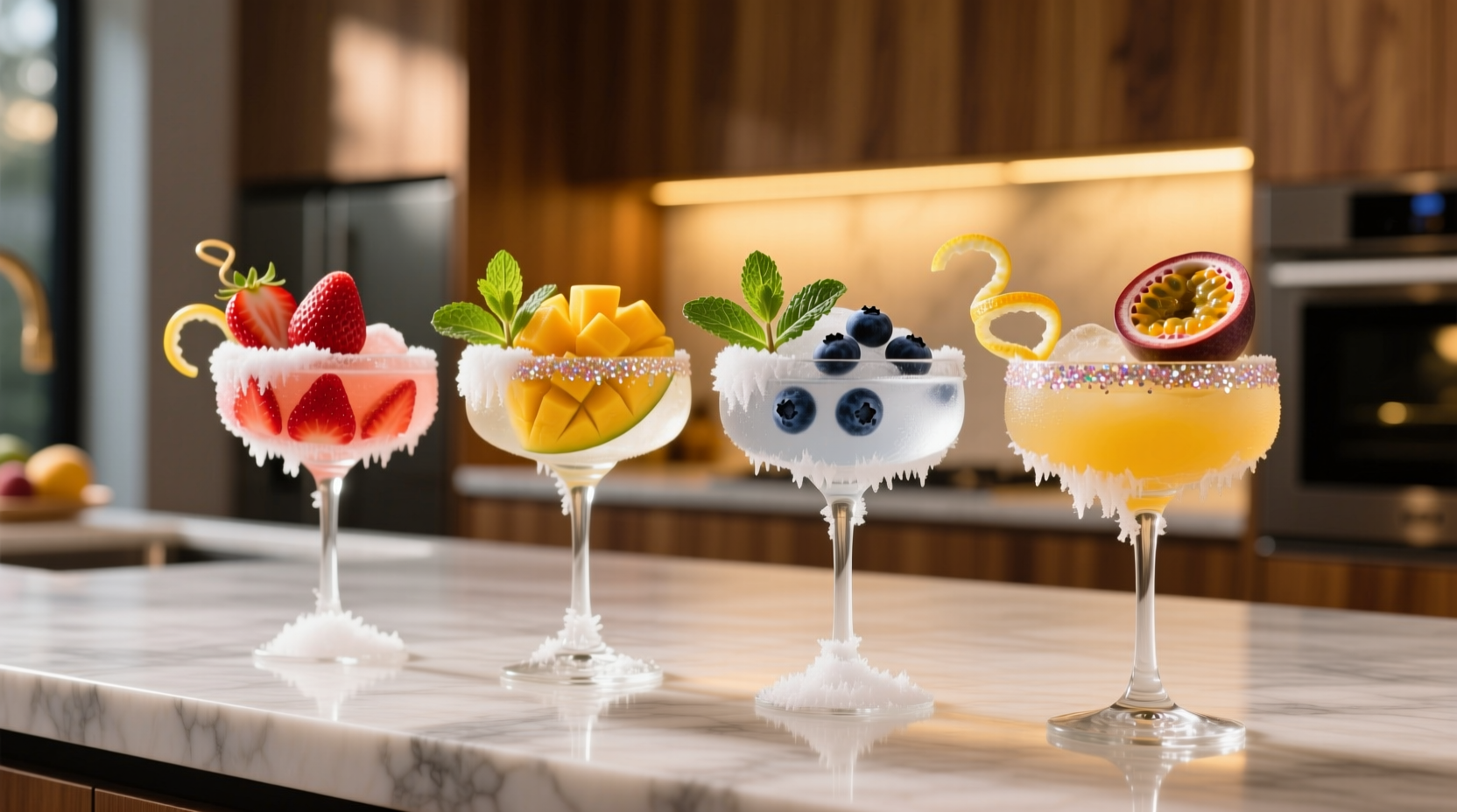 make fancier drinks with freeze dried fruit