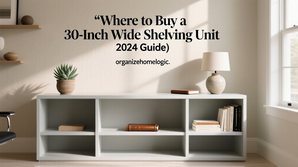 Where to Buy a 30-Inch Wide Shelving Unit (2024 Guide)