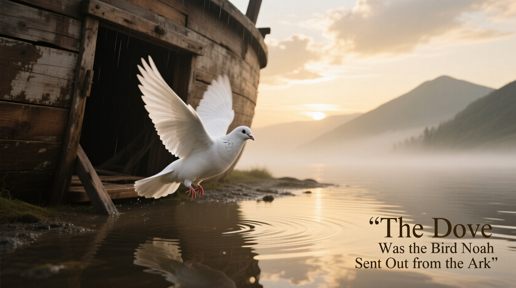The Dove Was the Bird Noah Sent Out from the Ark