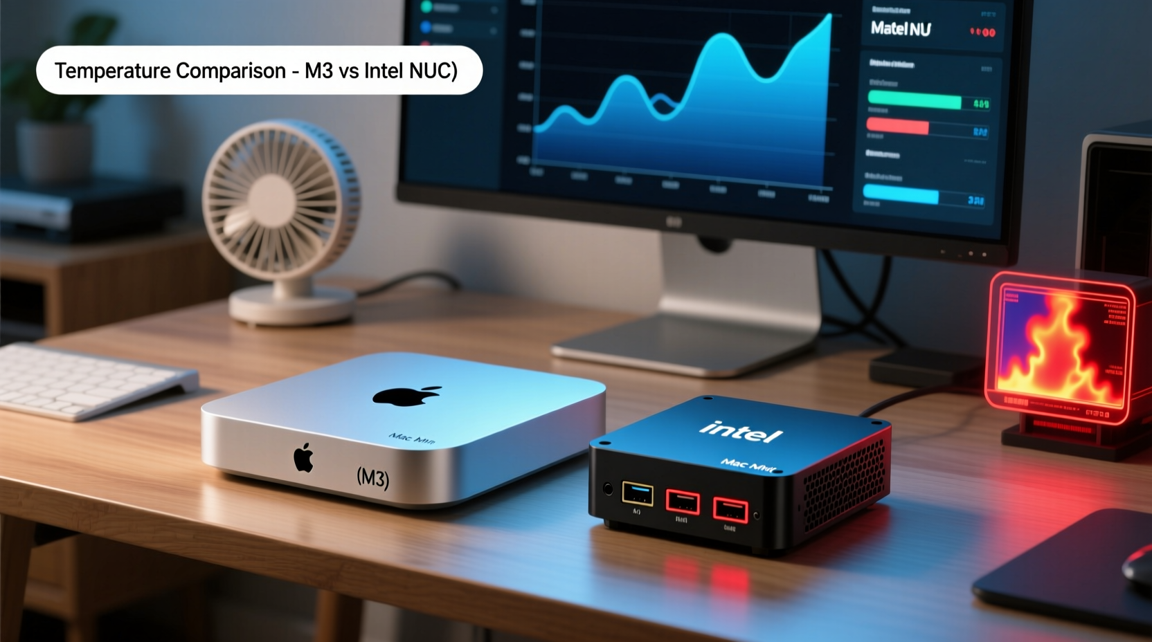 mac mini m3 vs intel nuc for home server setups which runs cooler
