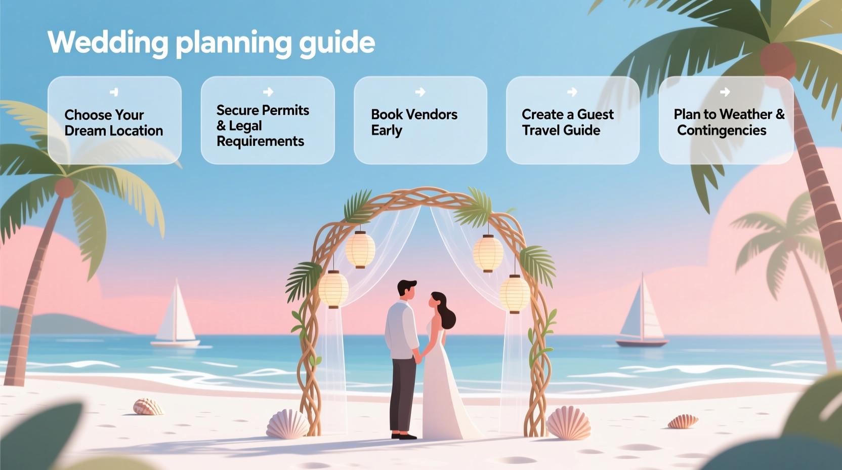 how to plan a destination wedding