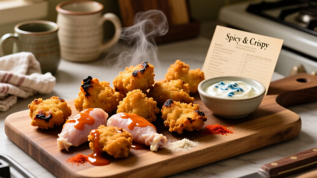 Crispy Air Fryer Buffalo Nuggets (No Oil Needed!)