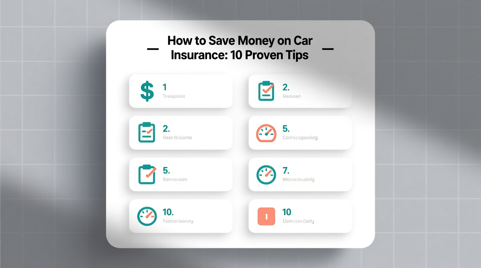 how to save money on car insurance