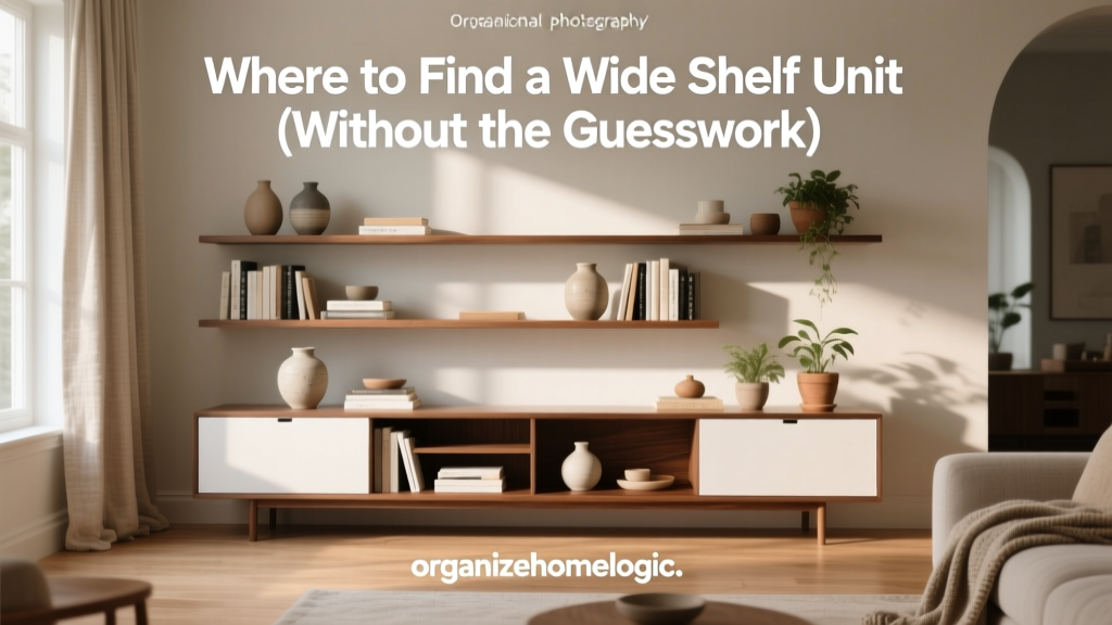 Where to Find a Wide Shelf Unit (Without the Guesswork)