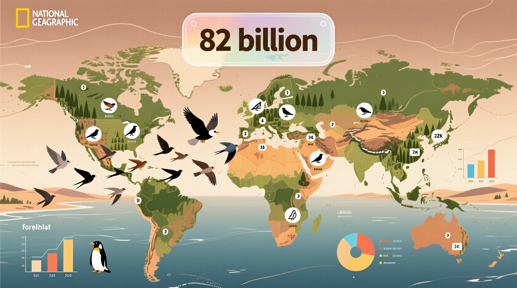 how many birds in the world