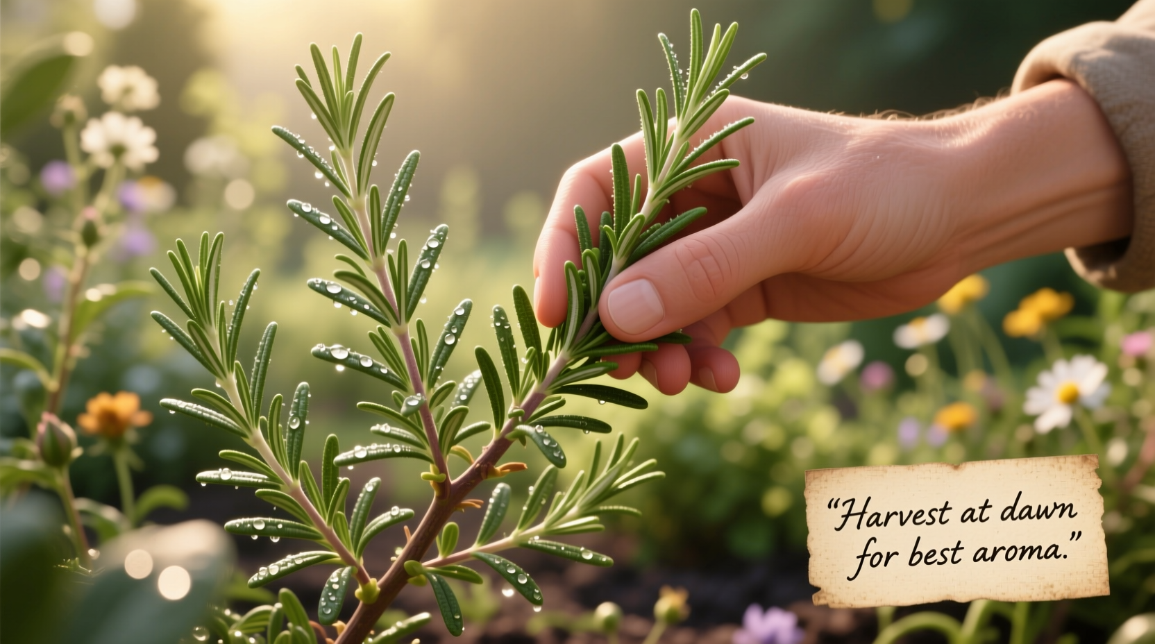 5 Steps to Harvest Fresh Rosemary | TheHomeSprouts
