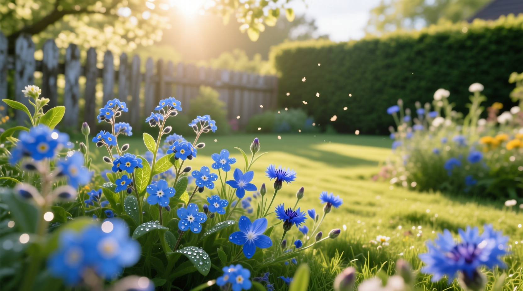 blue flowers annuals