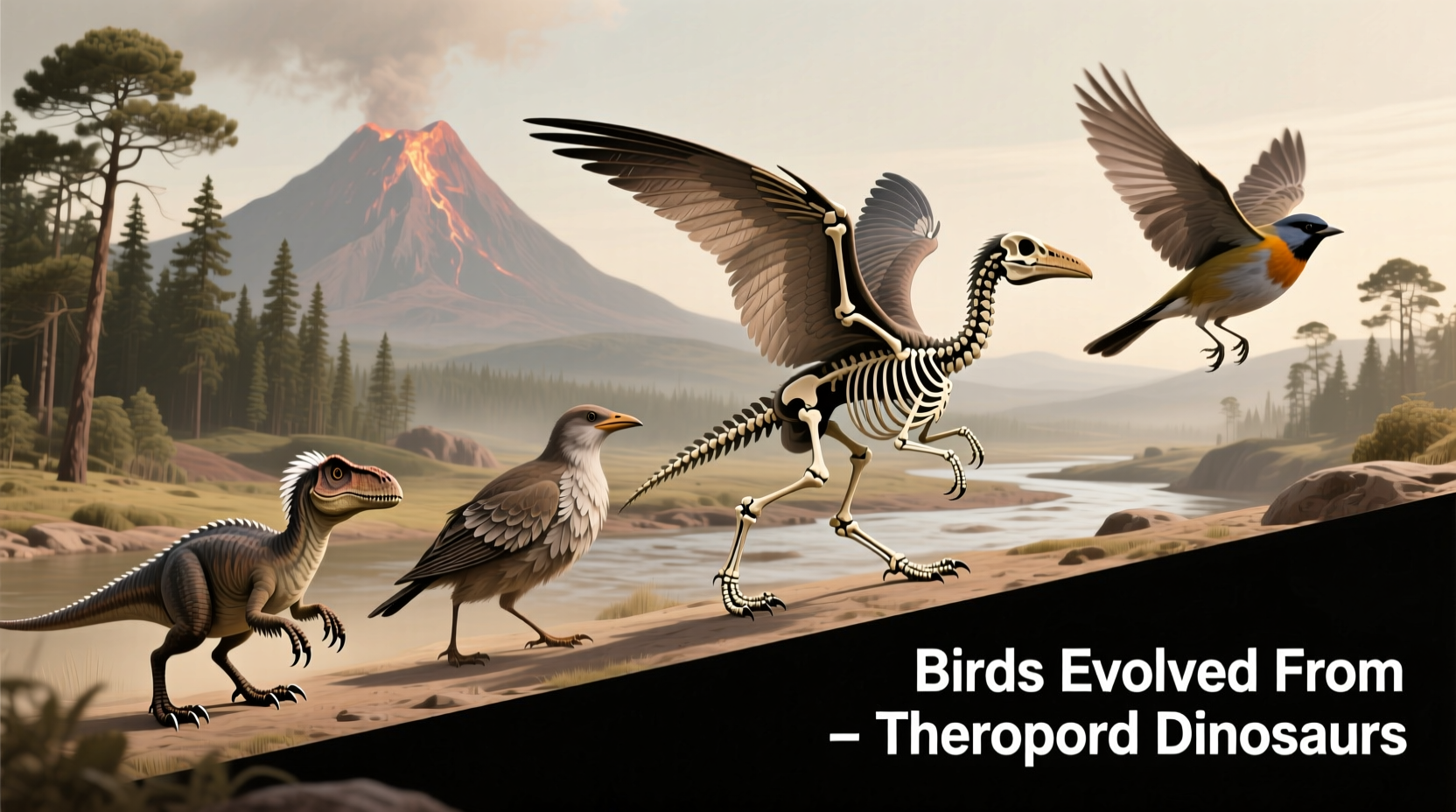 what did birds evolve from