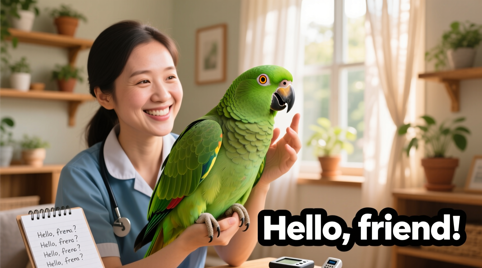 how to train a parrot to talk basic phrases without frustration
