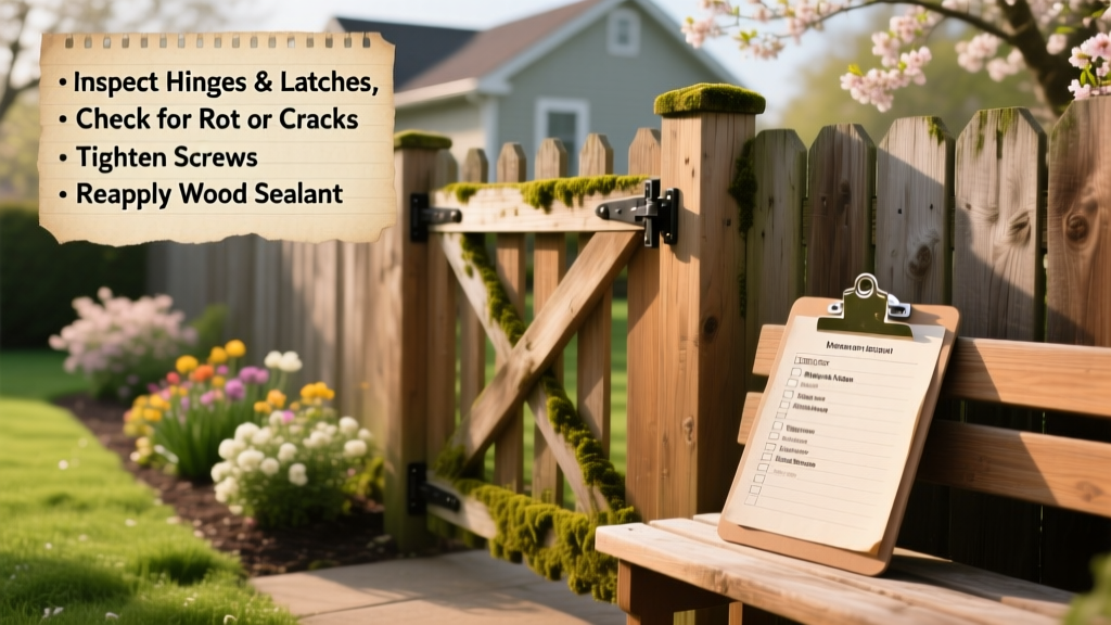 April Fence Gate Maintenance Checklist for Homeowners