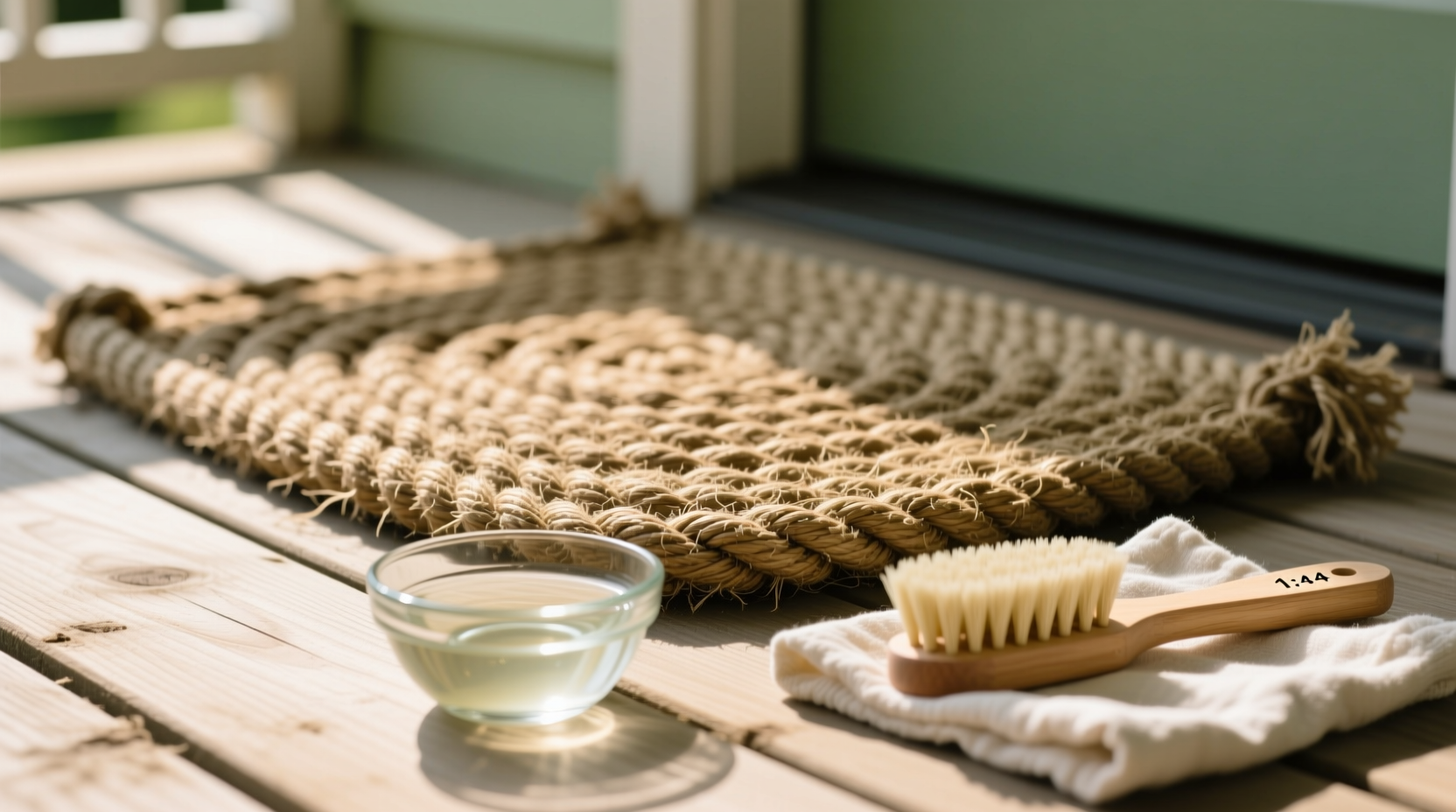 hemp doormat cleaning vinegar safety guide