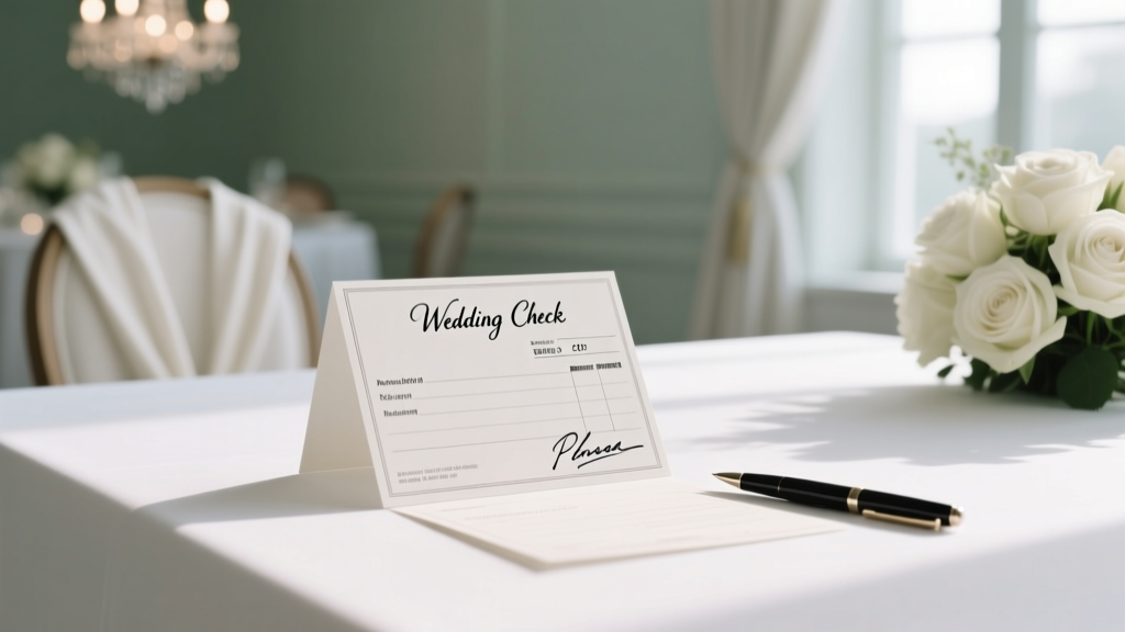 Wedding Check Writing Guide: Avoid Fees & Delays