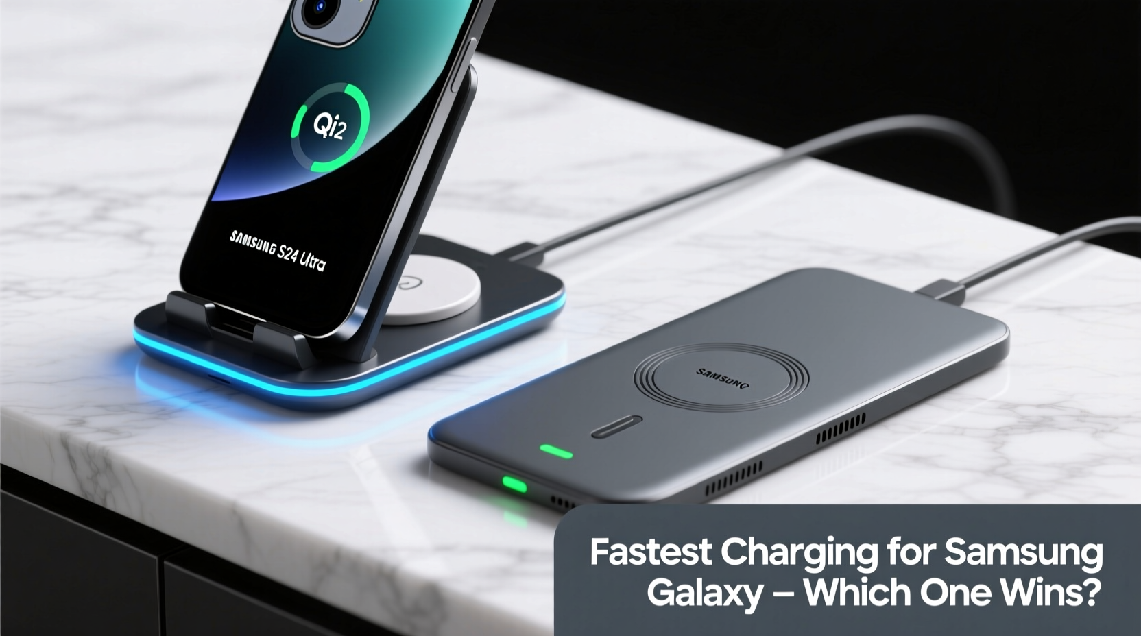 wireless charging stand vs flat pad which charges faster for samsung galaxy users