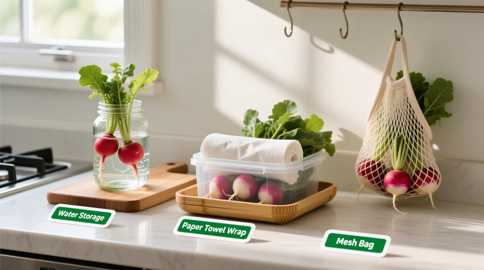 how to store radishes