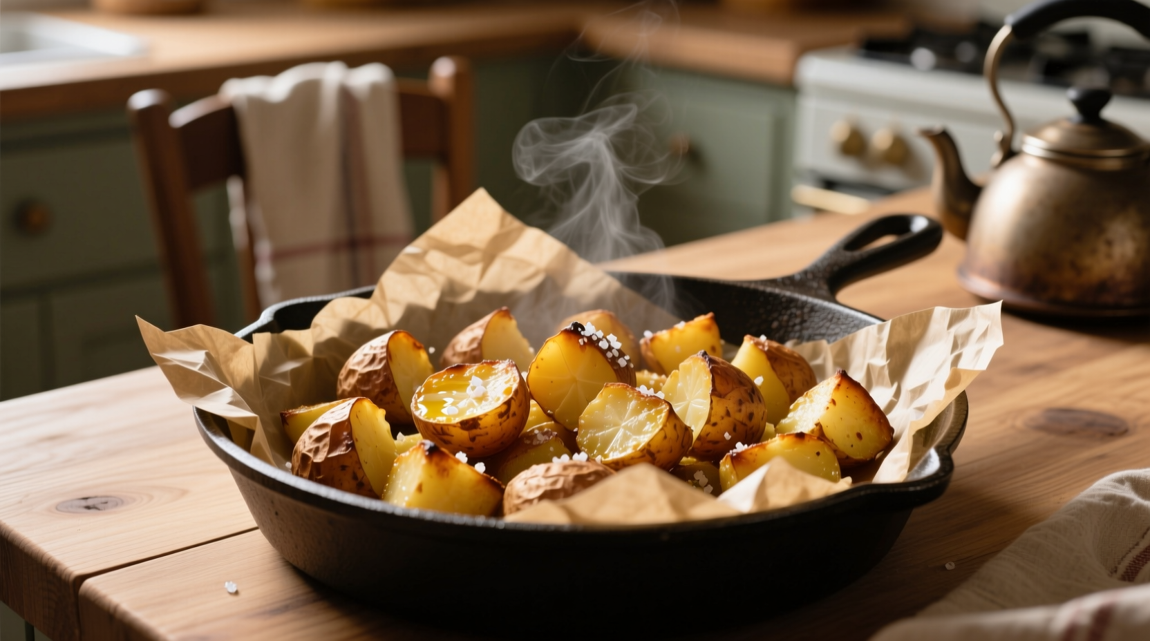 perfect baked potato cubes  crispy oven roasted guide