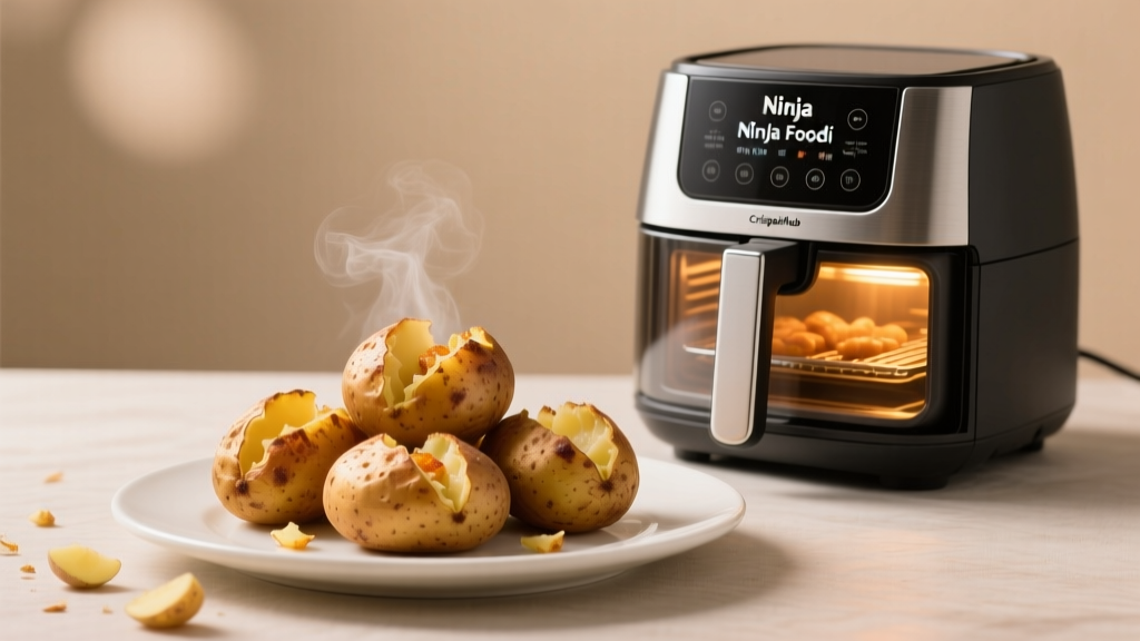 Perfect Jacket Potatoes in Ninja Foodi Air Fryer