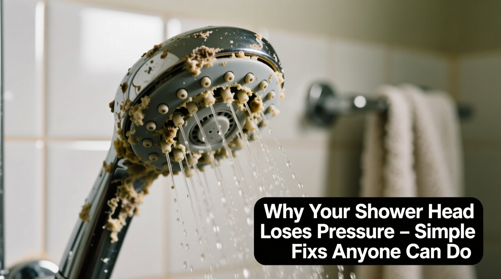 why does my shower head lose pressure over time simple fixes anyone can do