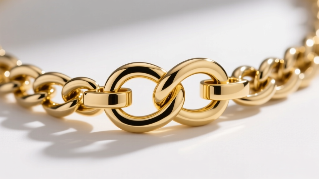 Detailed view of a heavy-duty 14k yellow gold box clasp with dual figure-eight safety catches on a thick Franco chain necklace.
