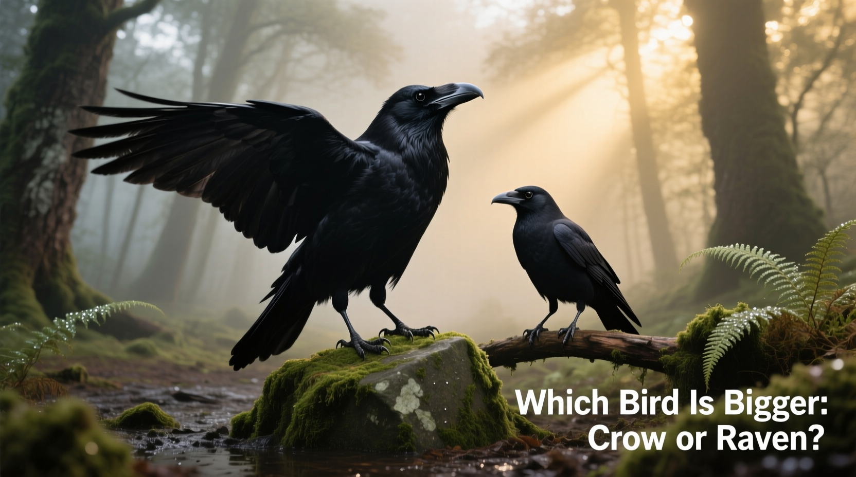 which bird is bigger crow or raven