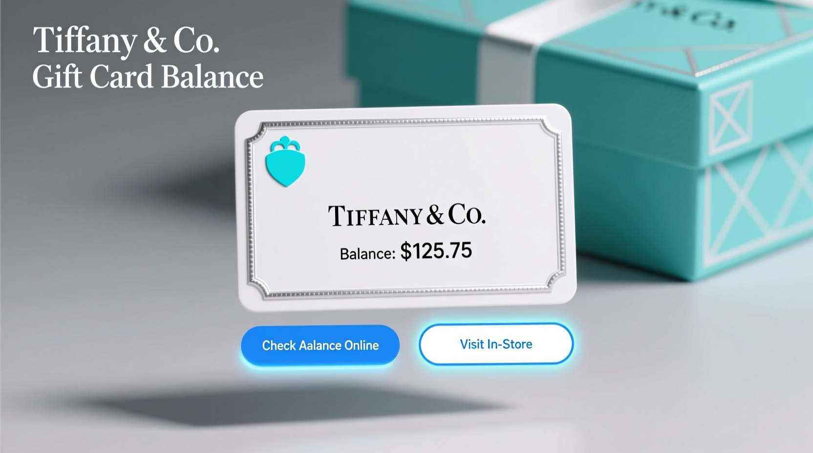 how to check balance on tiffany gift card