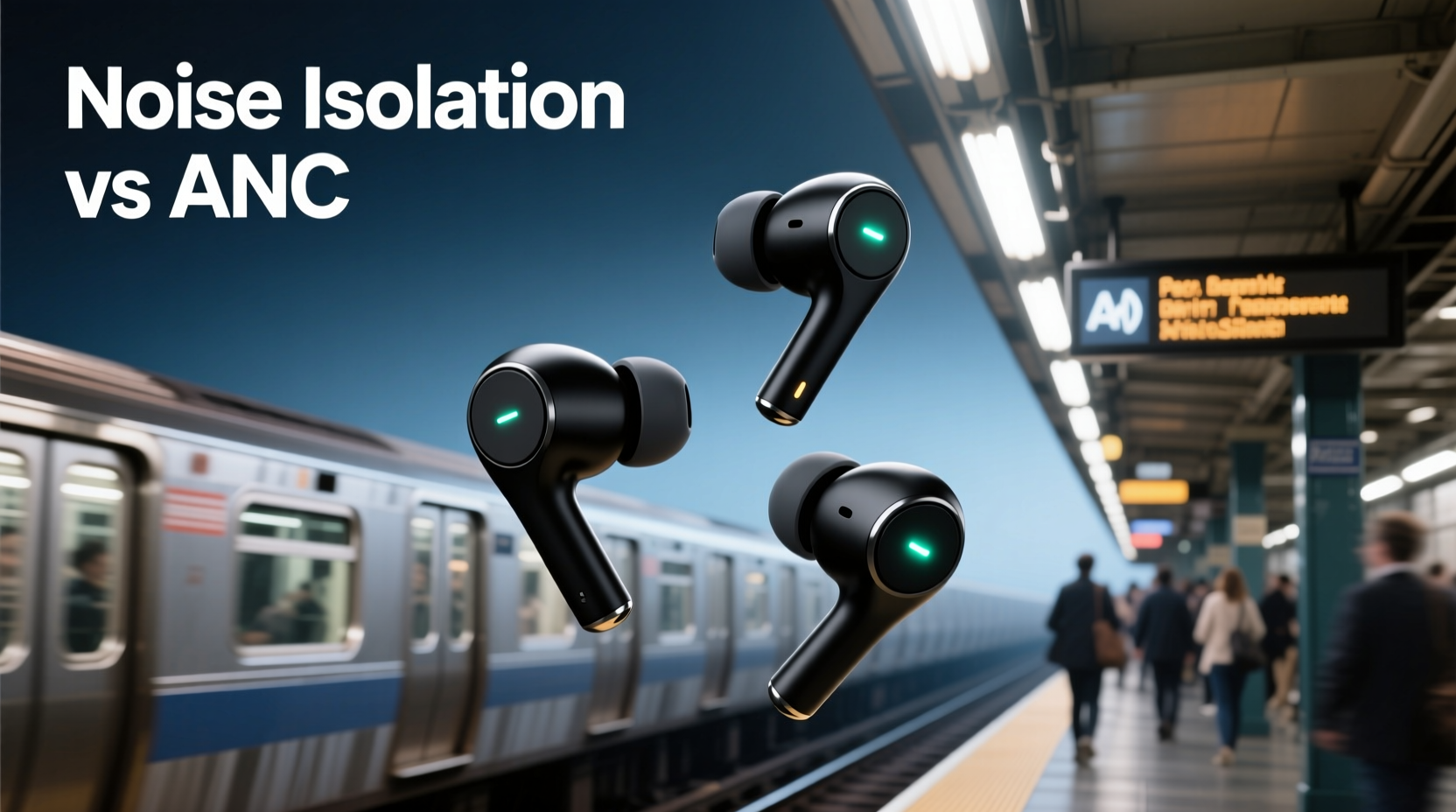 wireless earbuds with noise isolation vs active noise cancelling which one suits your commute better