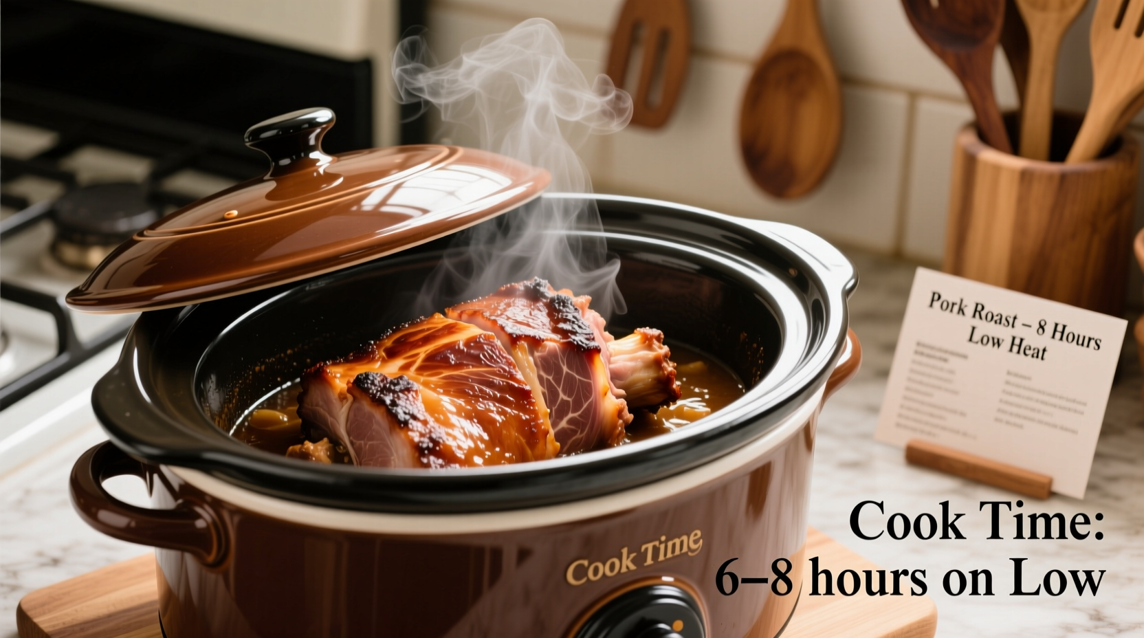 how long cook pork roast crock pot