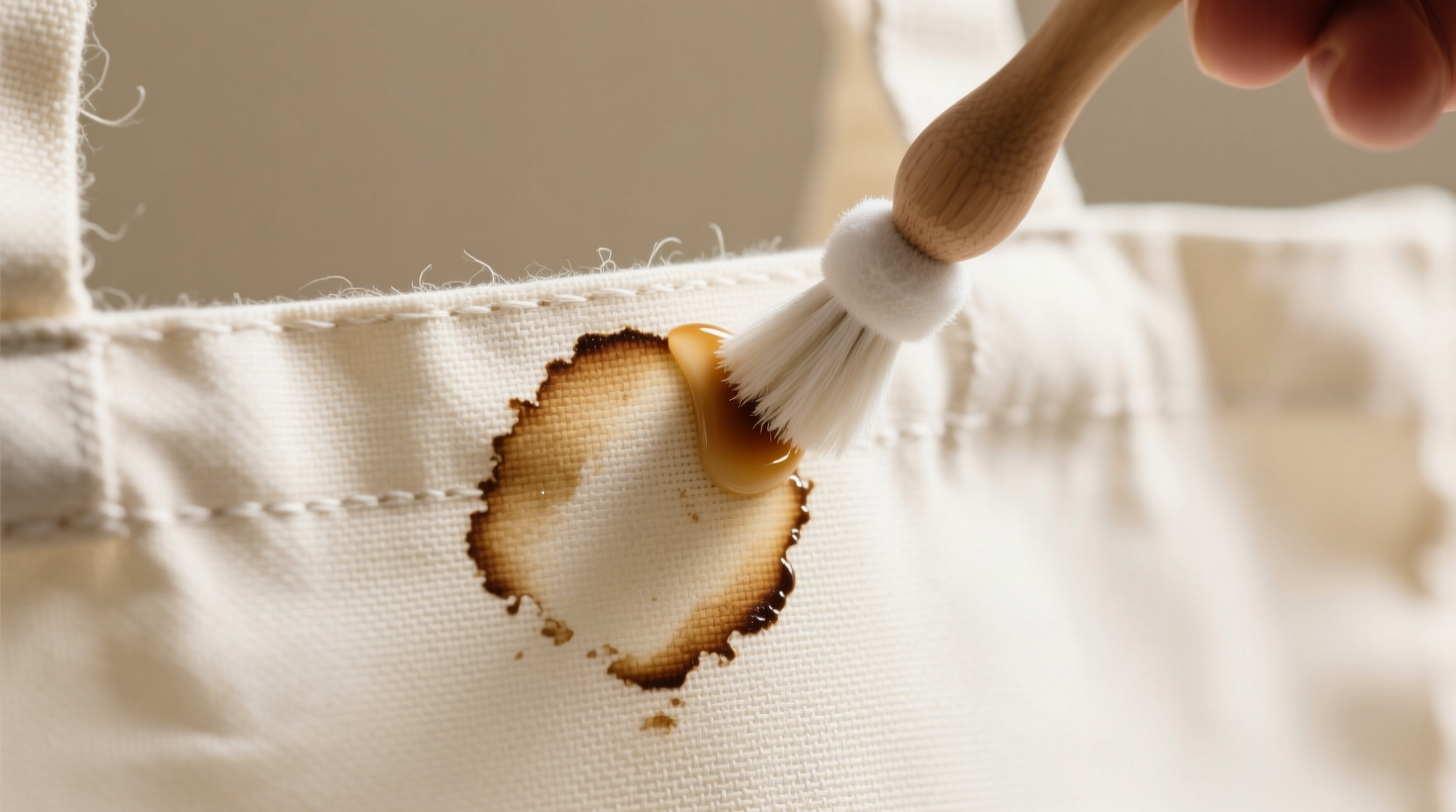 coffee ring stain removal for unbleached canvas totes