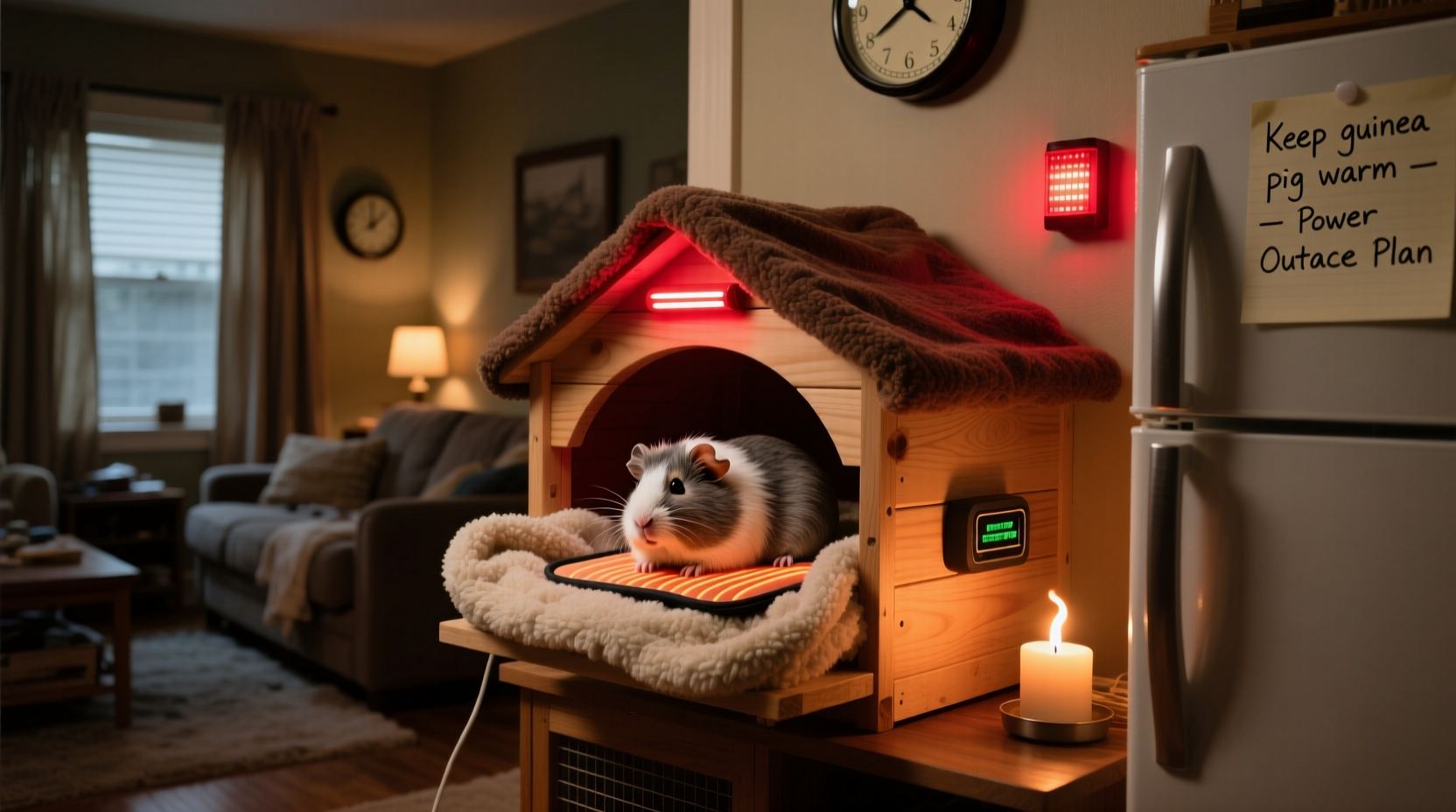 how to keep your guinea pig warm during unexpected power outages