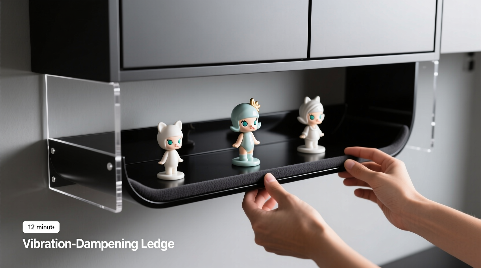 closet ledge storage for gaming figurines