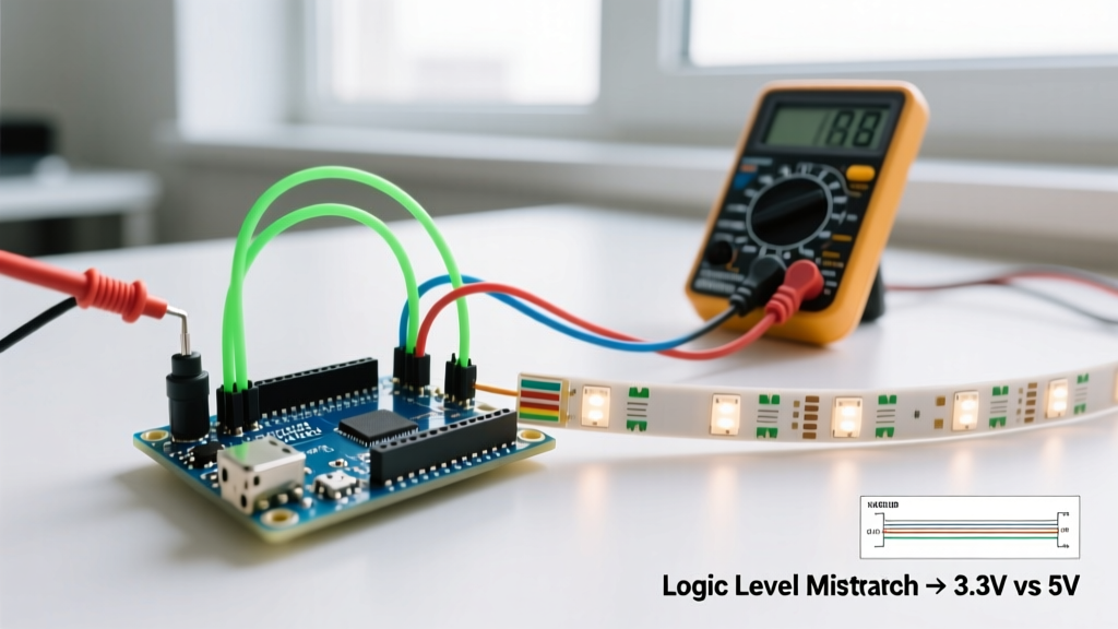 Troubleshooting Arduino to LED Strip Connection Errors