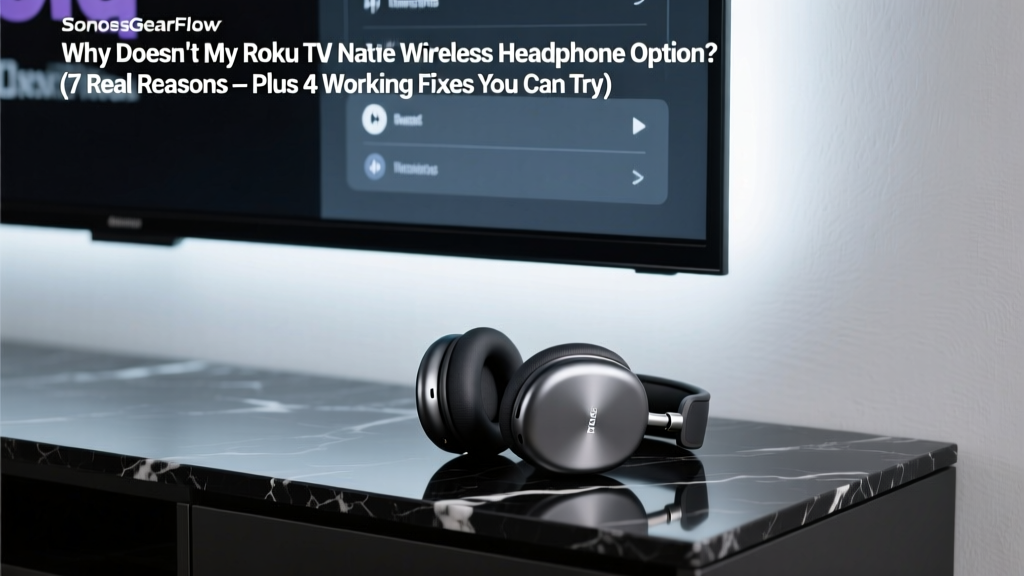 Roku TV Wireless Headphones: Why & How to Fix It