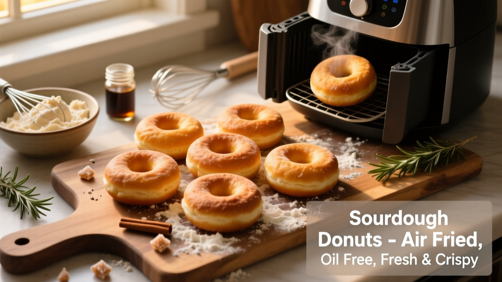 Air Fryer Sourdough Donuts: Crispy, Light & Oil-Free