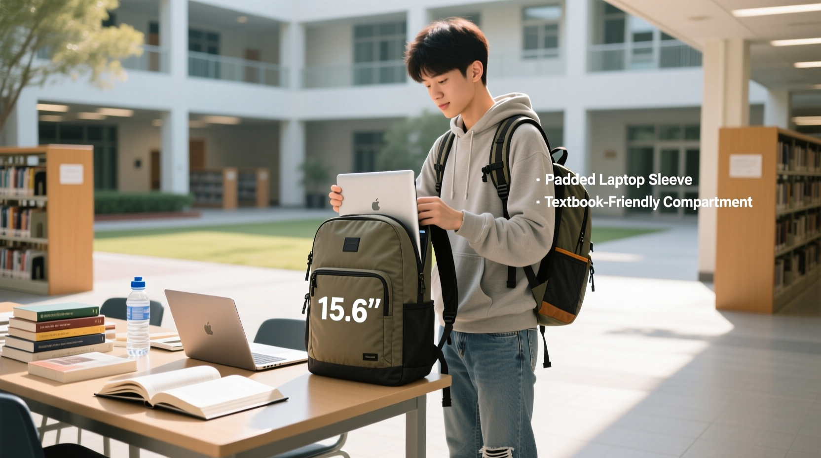 how to choose a backpack for college that fits laptops and textbooks