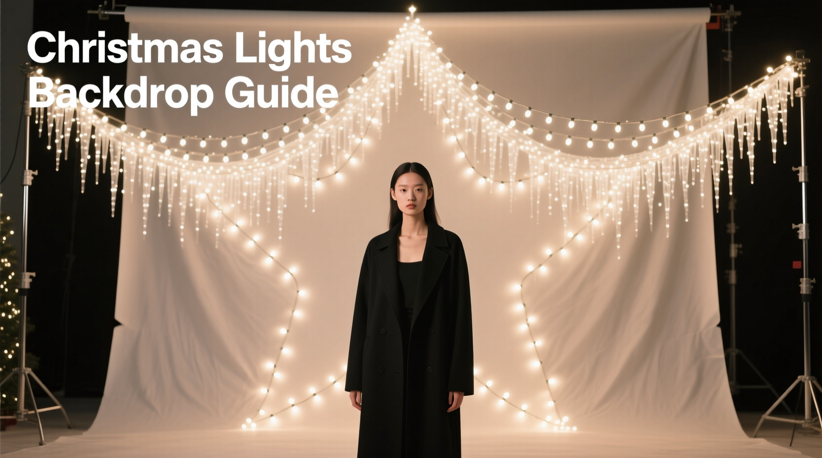 how to use christmas lights for photography backdrops with consistent color temperature