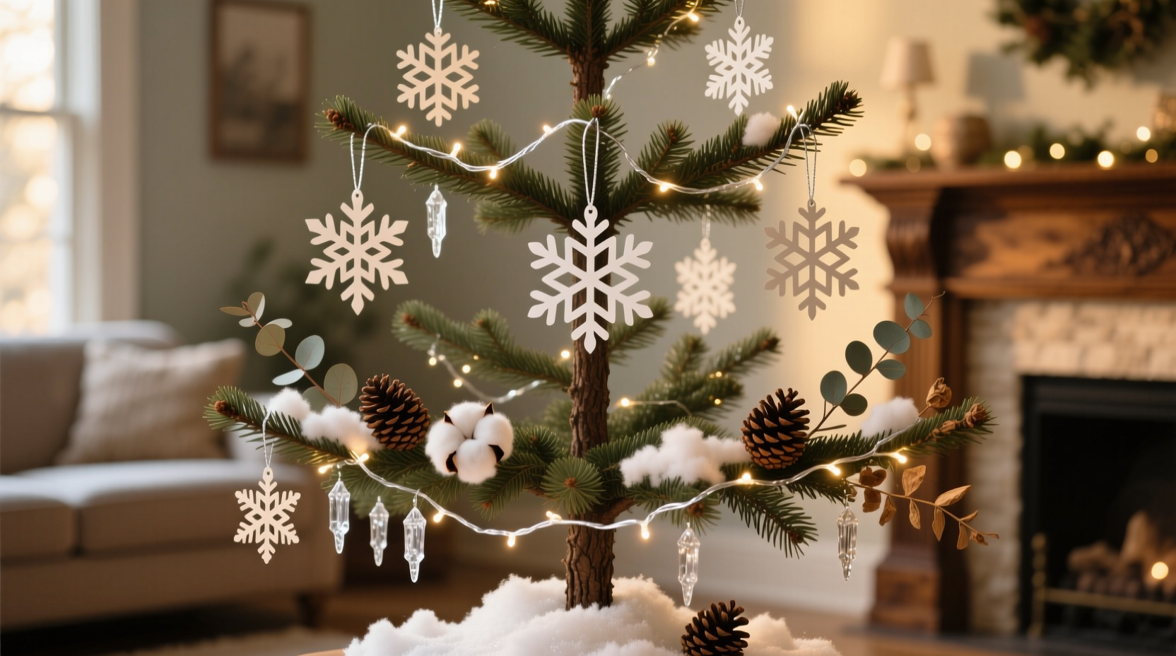how to disguise empty spots on a sparse artificial christmas tree naturally