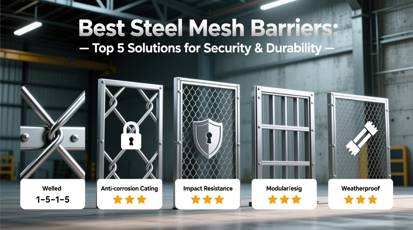 best steel mesh barriers
