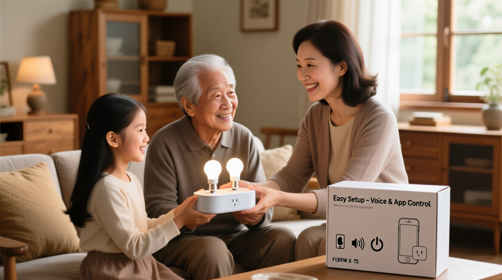 how to gift a smart lighting kit to elderly parents for easy setup