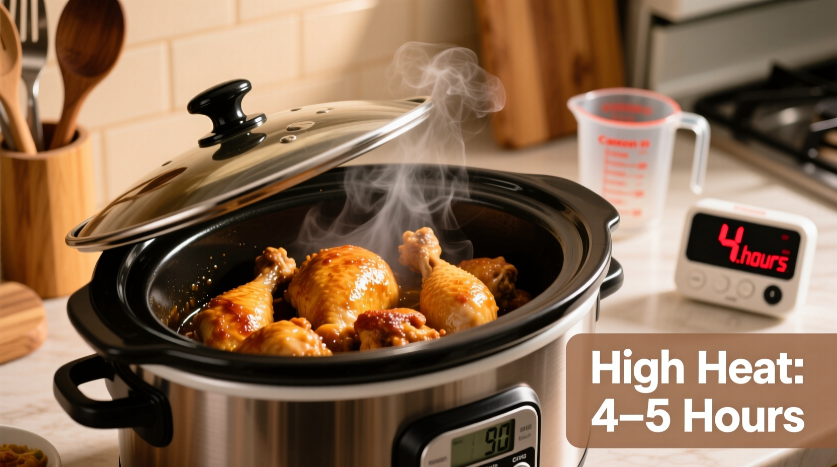 how long to cook chicken on high in crock pot