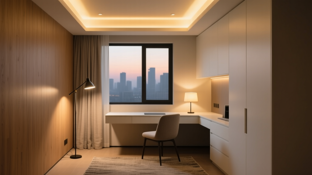 Layer Light in Small Home Offices: Ambient + Task