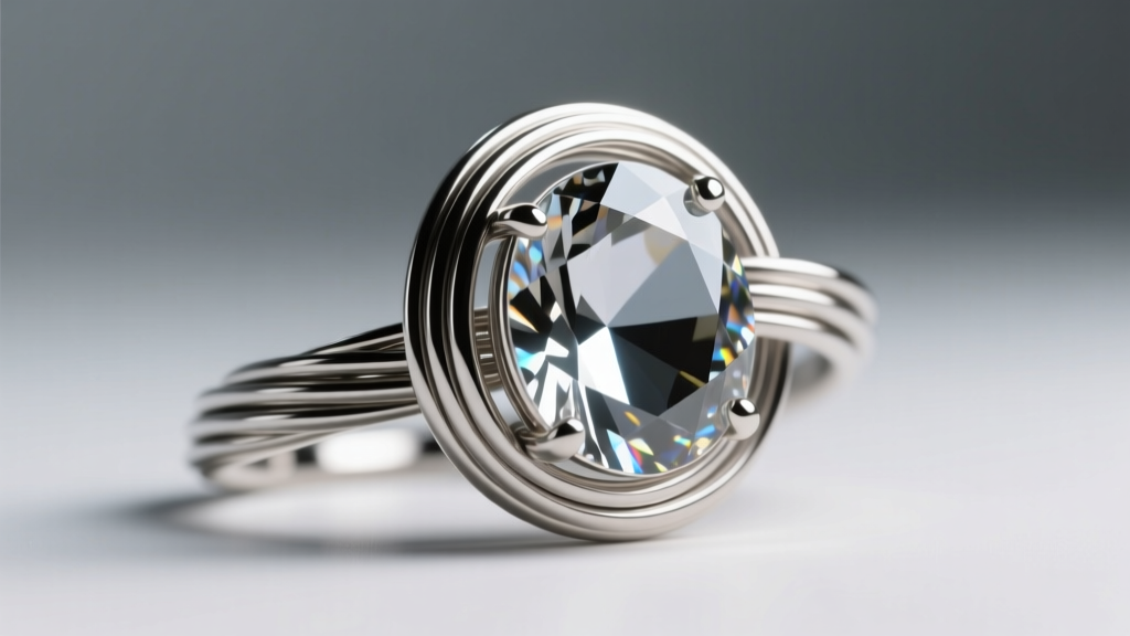 Macro shot of half-hard stainless steel wire wrapped around a cabochon, highlighting the reflective, scratch-free metal finish.