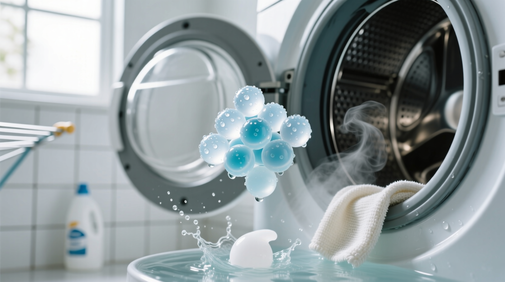 clean silicone laundry beads without mildew