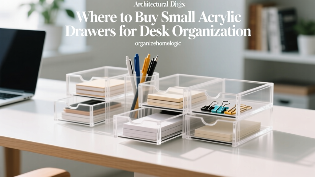 Where to Buy Small Acrylic Drawers for Desk Organization