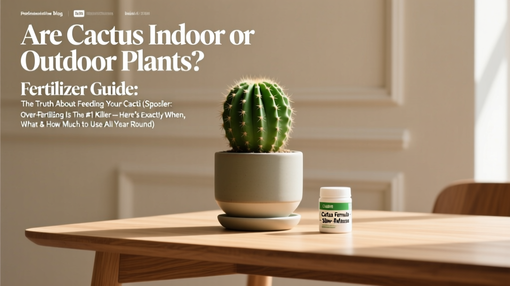 Cactus Fertilizer Guide: Seasonal Feeding Tips (2026)
