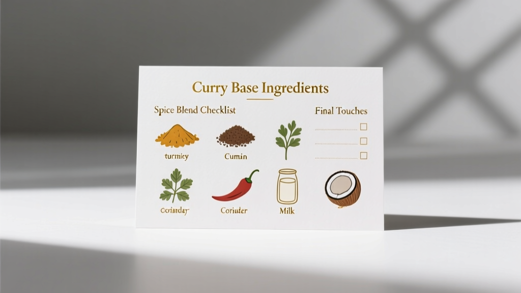 The Curry Checklist: A Practical, Ingredient-First Framework for Authentic and Consistent Results