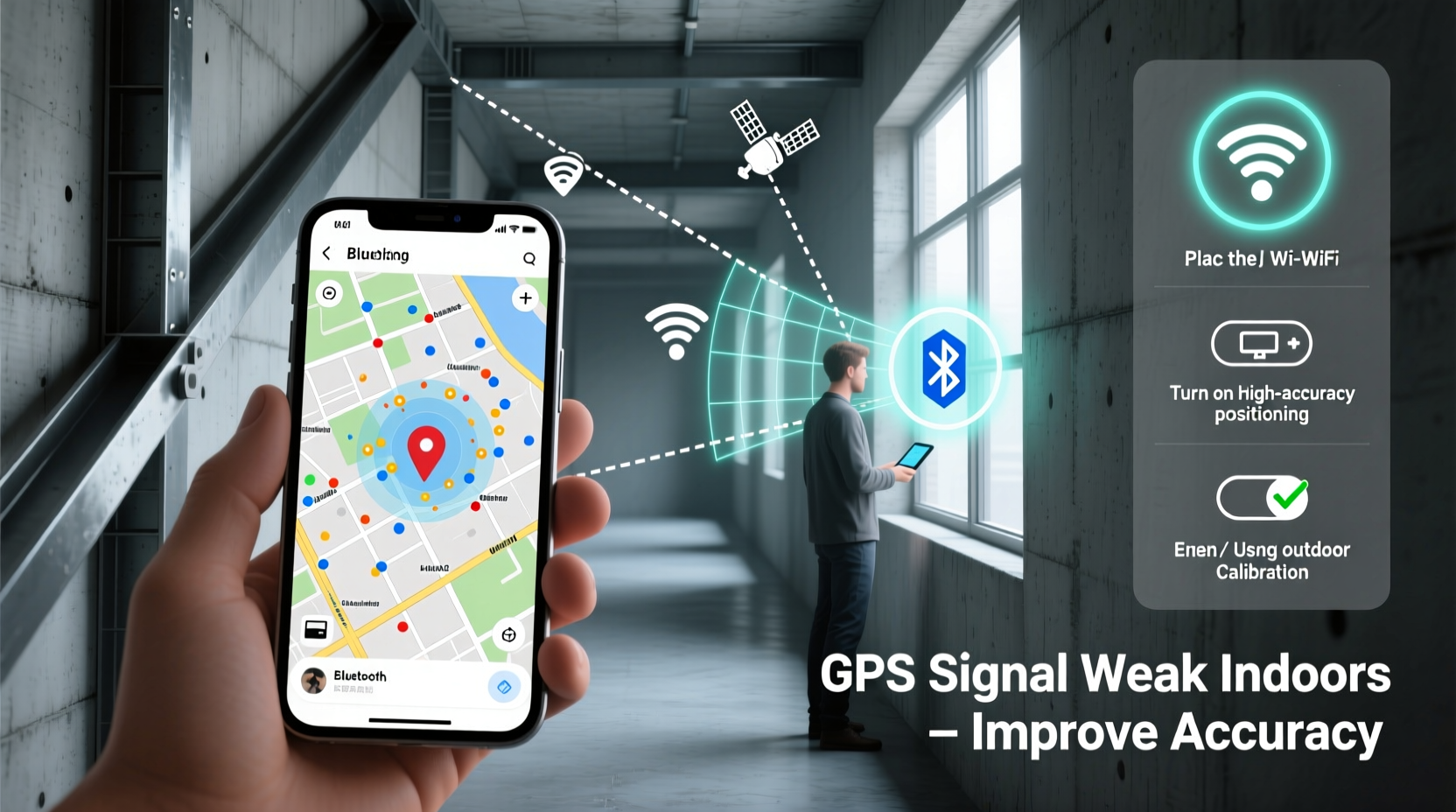 why does my gps act up indoors and how to improve location accuracy