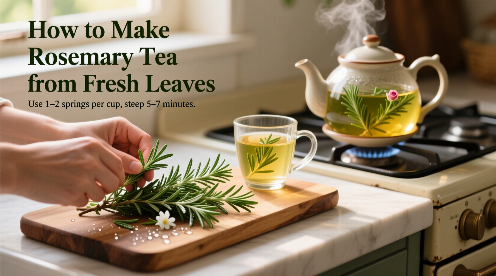 5-Minute Rosemary Tea Recipe | TheHomeSprouts