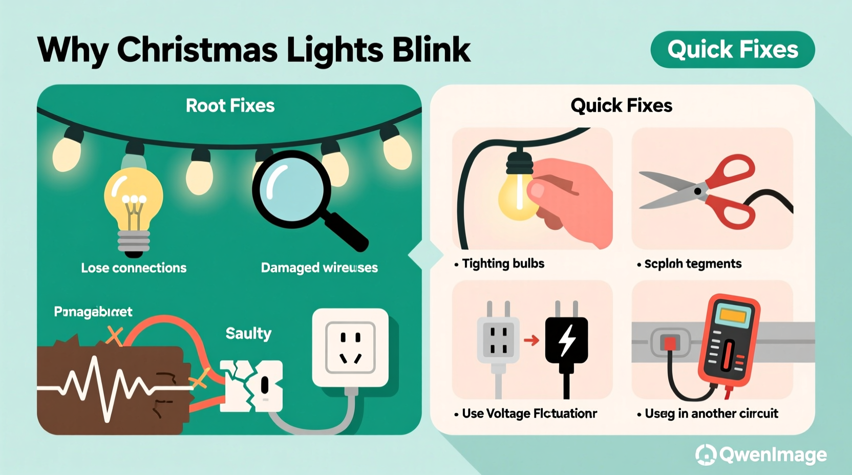 why do my christmas lights keep blinking common causes and quick fixes